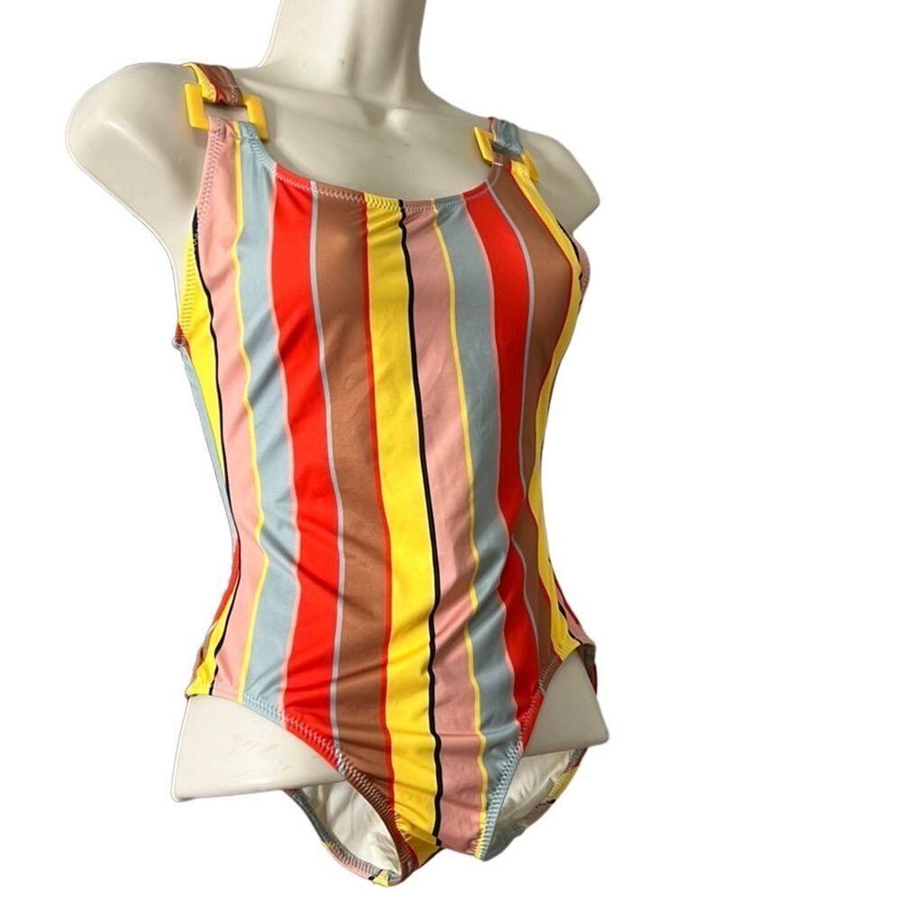 SOLID & STRIPED STELLA ONEPIECE SWIMSUIT SIZE XS‎